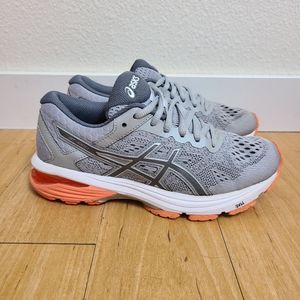 Asics GT-1000 6 Gel Running Shoes Gray and Orange